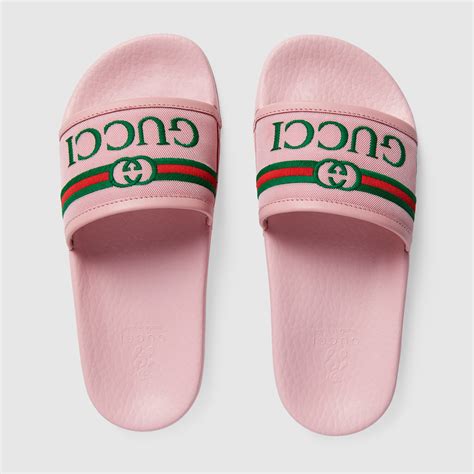 gucci toddler slides|gucci slides girl.